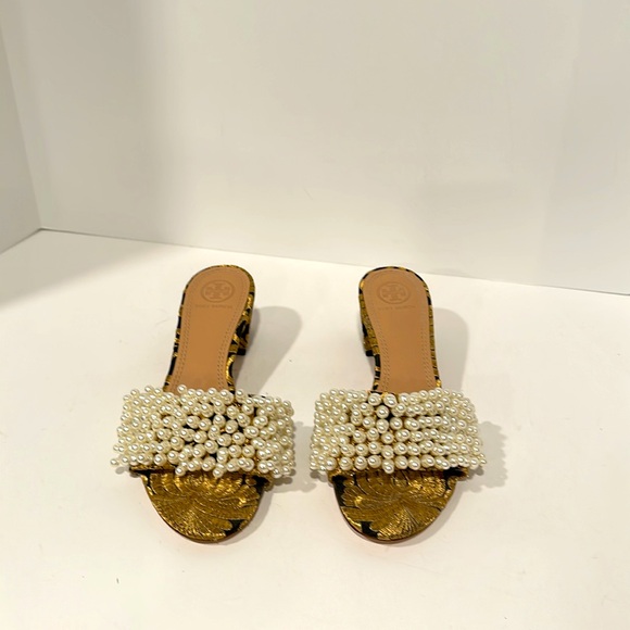 Tory Burch Pearled Strap Sandals - Picture 3 of 4